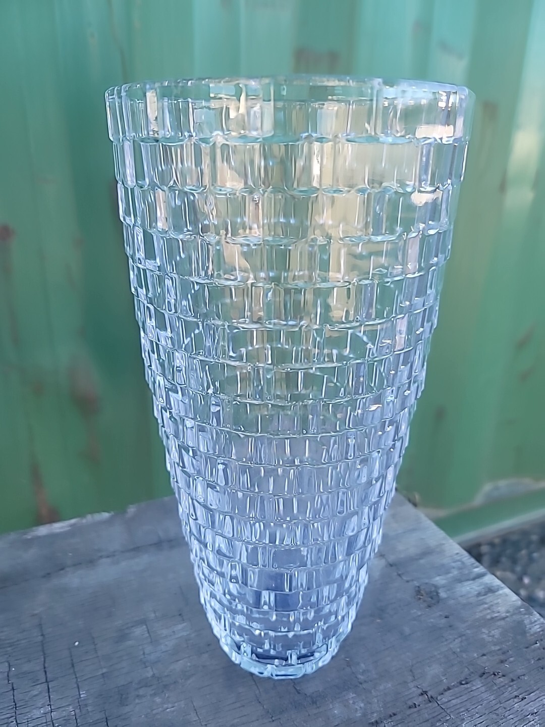 Mikasa Palazzo Crystal Vase Art Glass 12" Tall Brand New In Box eBay