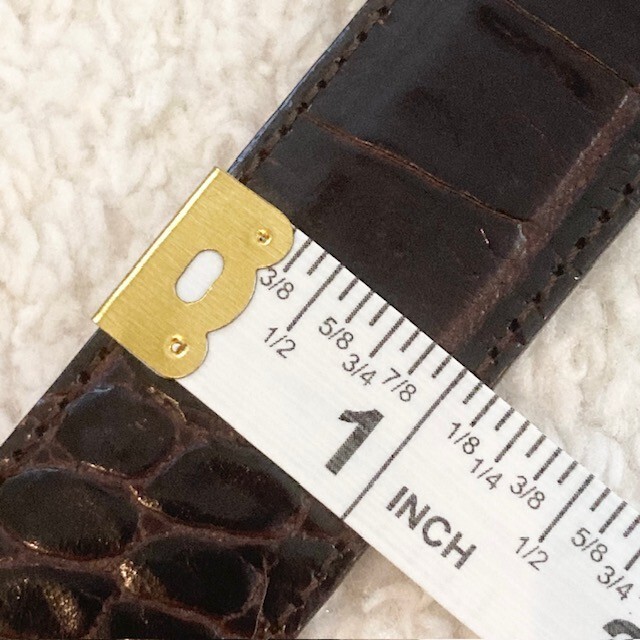 Vintage Womens Small Made in Italy Brown Leather Embossed  display picture 3