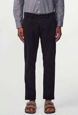 Men s No Nationality NN07 MARCO Pants Mens 38x32  Black Taper Leg Slim Fit NWT