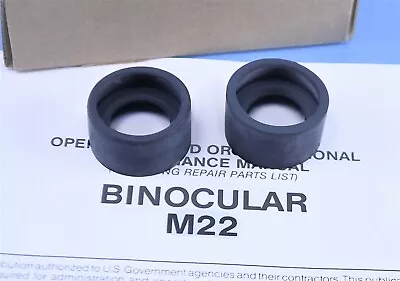 Pair Military L-3 / Steiner / Fujinon M22 Binocular Lens Cups 7x50 100% Original