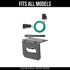 For 21-22 Buick Envision 4 Pin Trailer Wire Plug & Bracket Fits All Models Curt