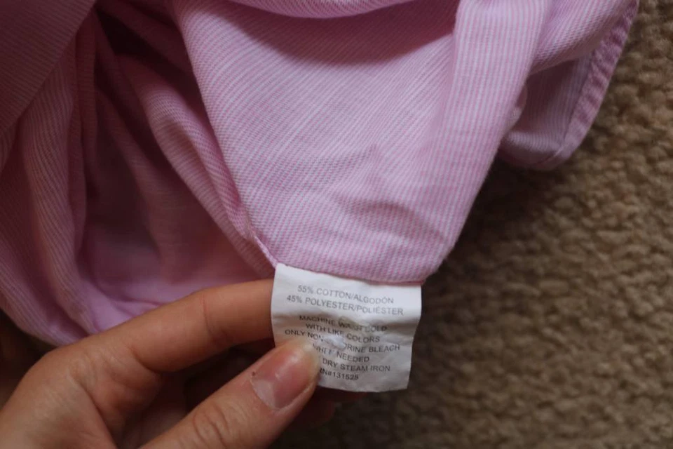 Beverly Hills Polo Club Button Front Men's Shirt Cotton Blend Short Sleeve Sz L - Image 4 of 4