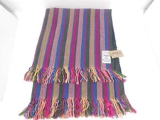 New Avoca Handweavers Ireland 100% Pure Wool Throw Blanket Shawl Scarf 62''x40"