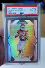 PSA 10 PATRICK MAHOMES II 2017 Prizm #269 Silver Rookie MBA Diamond ((CENTERED))