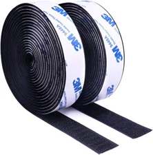 3M Hook and Loop Tape with Adhesive, Heavy Duty Self Sticky Interlocking Tape, S