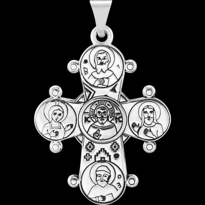 Dagmar Cross Medal Pendant In Sterling Silver