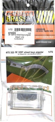 EDU672323 1:72 Eduard Brassin PRINT Bf109F Wheel Bays Angular (EDU kit)
