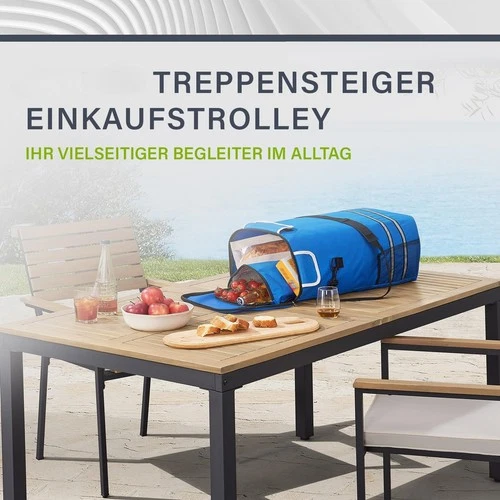 Einkaufstrolley 56 Liter Klappbar Einkaufswagen Shopping Trolley Handwagen DHL - Bild 6 von 33