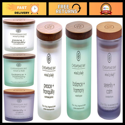 Scented Candle Gift Set - Peace, Tranquility, Balance, Harmony, Serenity - 3 Sma