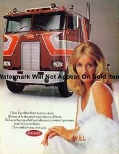 Peterbilt Truck Sales Brochure Model Girl Ad Photograph Print 8.5x11"
