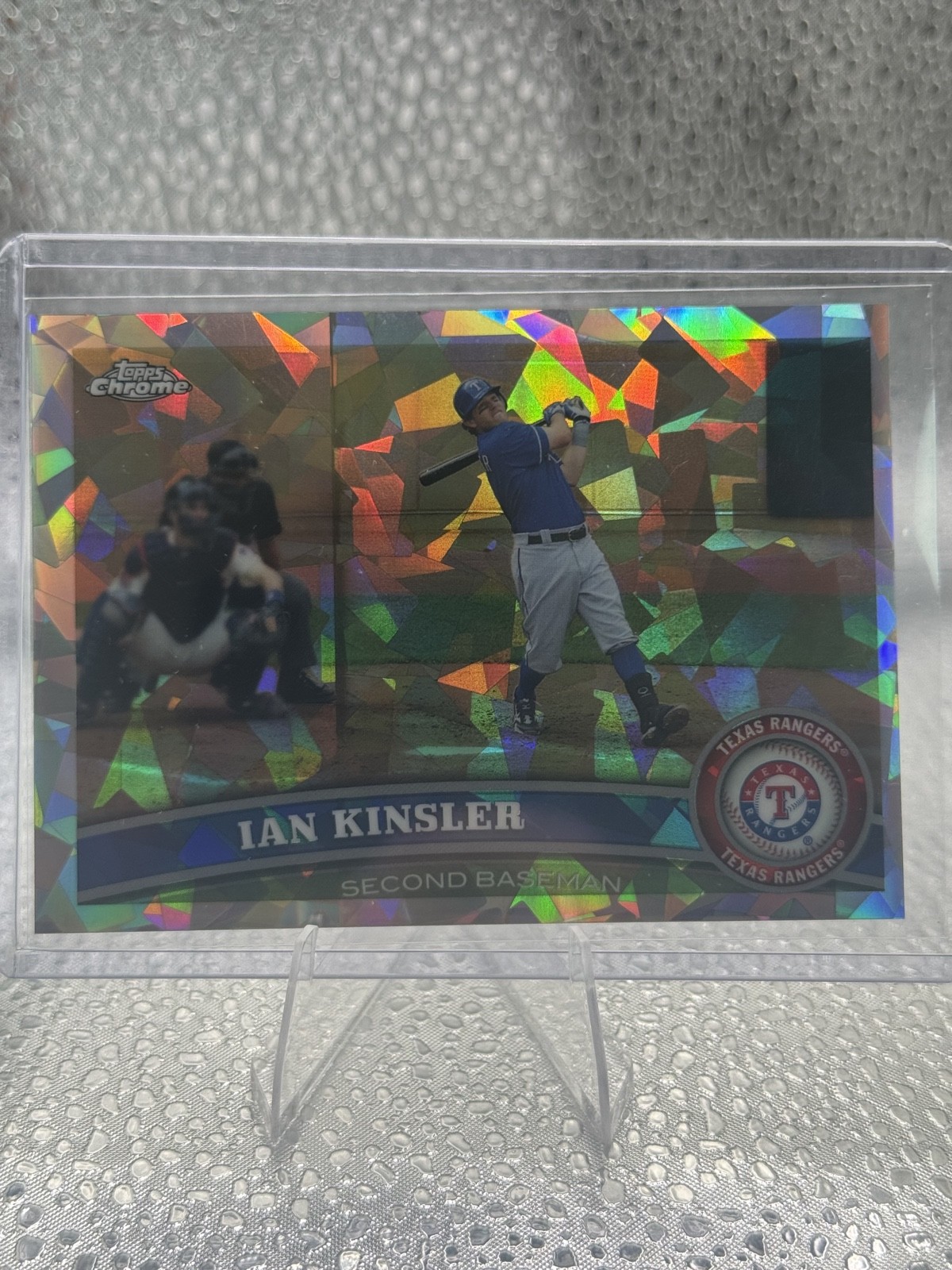 2011 Topps Chrome - Ian Kinsler #18 Atomic Refractor /225
