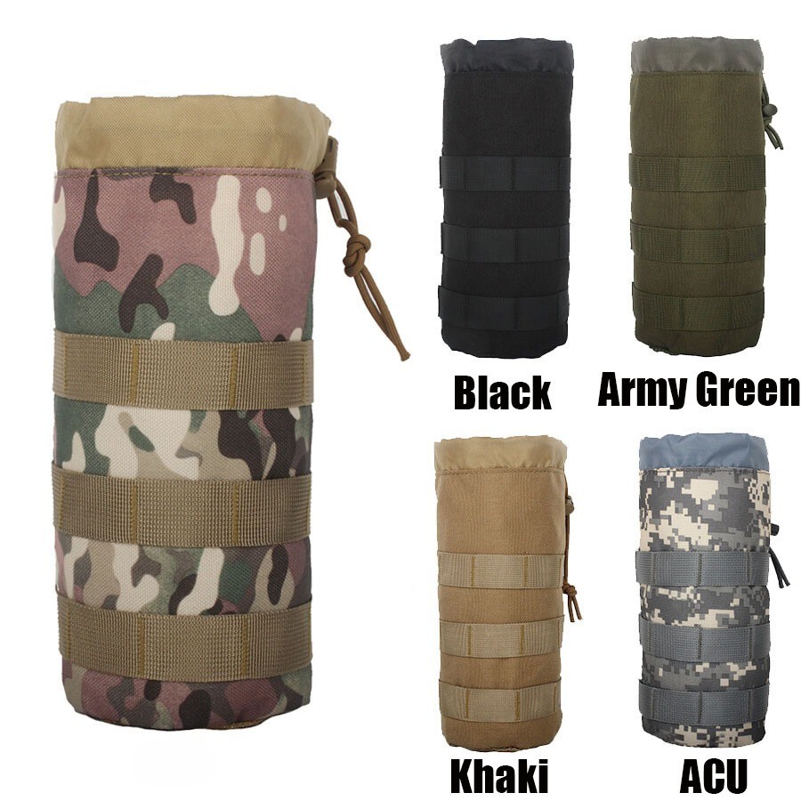 S Pouch Bag Tactical Molle Bottle Holder Hydration Carrier U