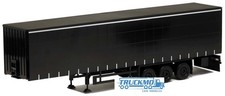 Herpa Medi Gardinenplanenauflieger 3achs schwarz 640388