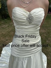 artcouture weding dress size 12 style AC260 colour Ant. iv/SIL