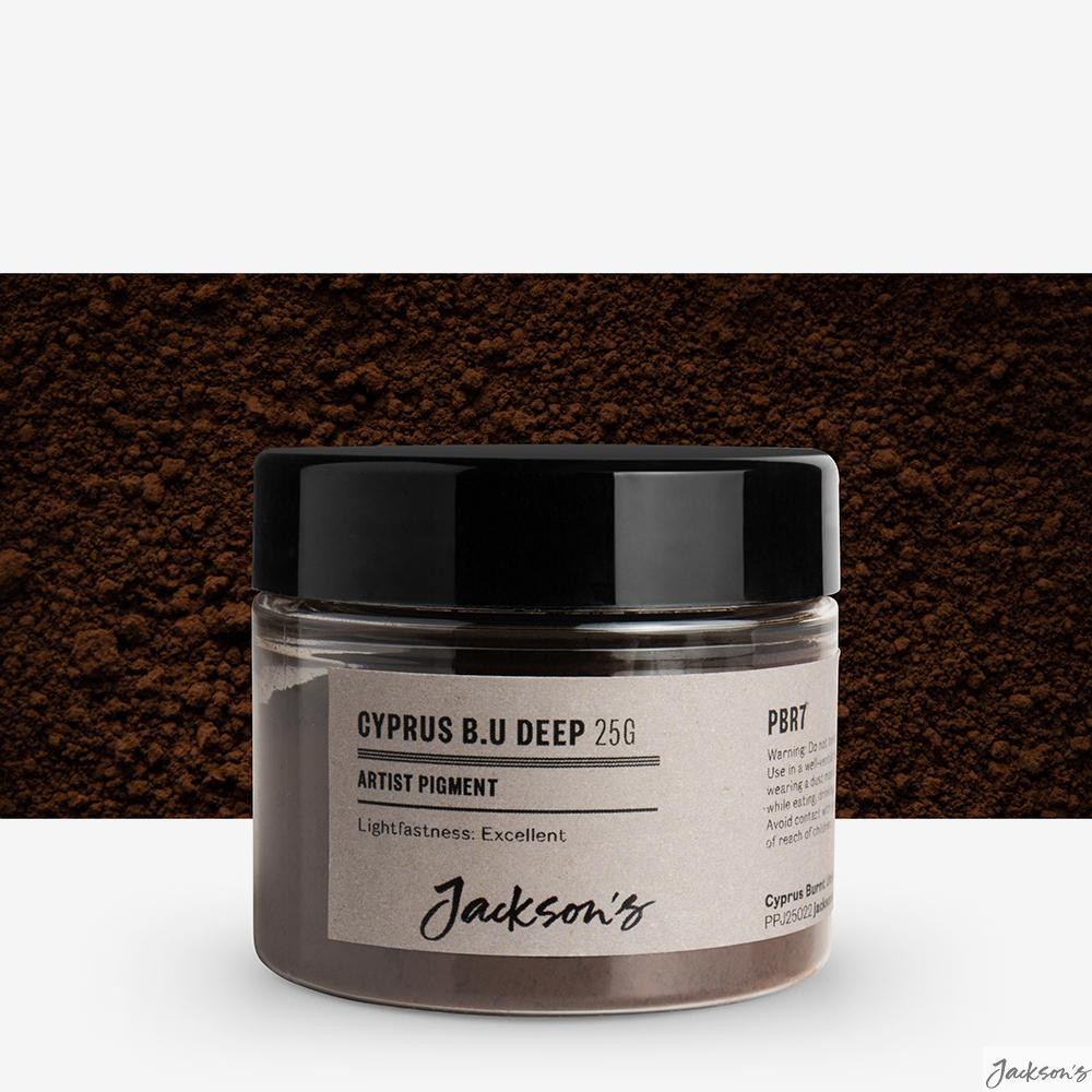 Jackson's : Artist Pigment : Cyprus Burnt Umber Deep PBr7 : 25g (in 50ml Jar)...