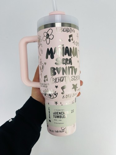 Stanley The Quencher H2.0 40oz Tumbler Engraved Karol G Theme - Picture 2 of 10