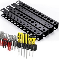 Wall Mounted Tool Rack Screwdriver Plier Holder Garage Workshop Storage Organize