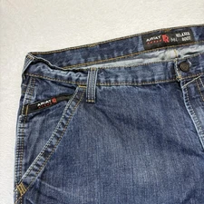 Ariat FR Jeans Men’s 42x30 Dark Wash Denim M4 Relaxed Boot Cat2 2112 Workwear