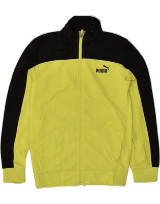 Puma Jungen Trainingsanzug Oberteil Jacke 9-10 Jahre Medium Grün Colourblock BH24