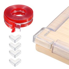 9.8ft 3Meter x 0.8" 20MM Clear Furniture Corner Guard with 4 Corners Guards