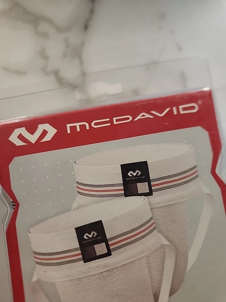 MCDAVID Hombres Jockstrap Apoyo Atlético Medio Jock Gimnasio Equipo Nuevo con Etiquetas Paquete de 2 Blanco Foto 2 de 4