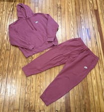 Nike Sportswear Club Fleece Pink Hoodie  Pants Size XL / XXL Sweatsuit