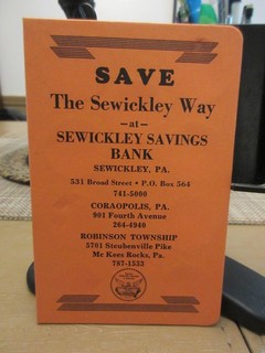 Vintage SEWICKLEY (PA) SAVINGS BANK QUARTER SAVER BOOKLET