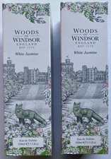 Lot of 2 WOODS OF WINDSOR WHITE JASMINE EAU DE TOILETTE 2- 3.3 oz Bottles NEW