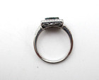 Sterling Silver 73 Blue & White Diamonds Halo Ring Size 8.75 [R339] — photo 6