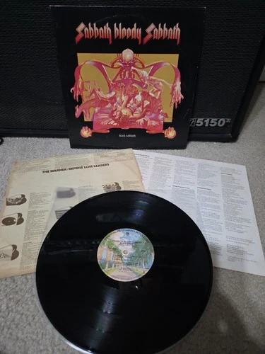 Black Sabbath Sabbath Bloody Sabbath Lp Vinyl 1974 1st Press W/Both Inserts EX