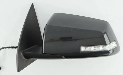 07-12 Acadia Outlook Traverse Heated Driver Side Mirror Turn Signal Carbon Black