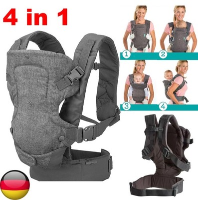 4 in1 Babytrage Neugeborene ab Geburt extra weich Bauchtrage Baby Tragetasche