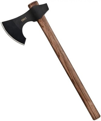 CRKT Johnson BERSERKER 4.65  Axe w/ Hammer Edge 1055 Carbon Steel 2736