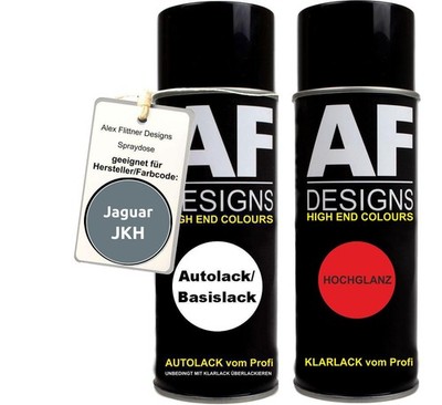 Spraydose für Jaguar JKH Glacier Blue Metallic Basislack Klarlack Sprühdose 400m