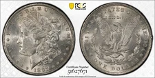 1897 MORGAN DOLLAR PCGS MS63