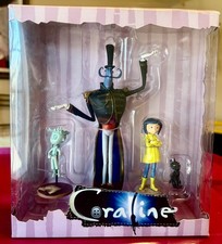 Rare NECA Coraline Figure Set A - Mr. Bobinsky, Ghost Boy, Coraline & Cat