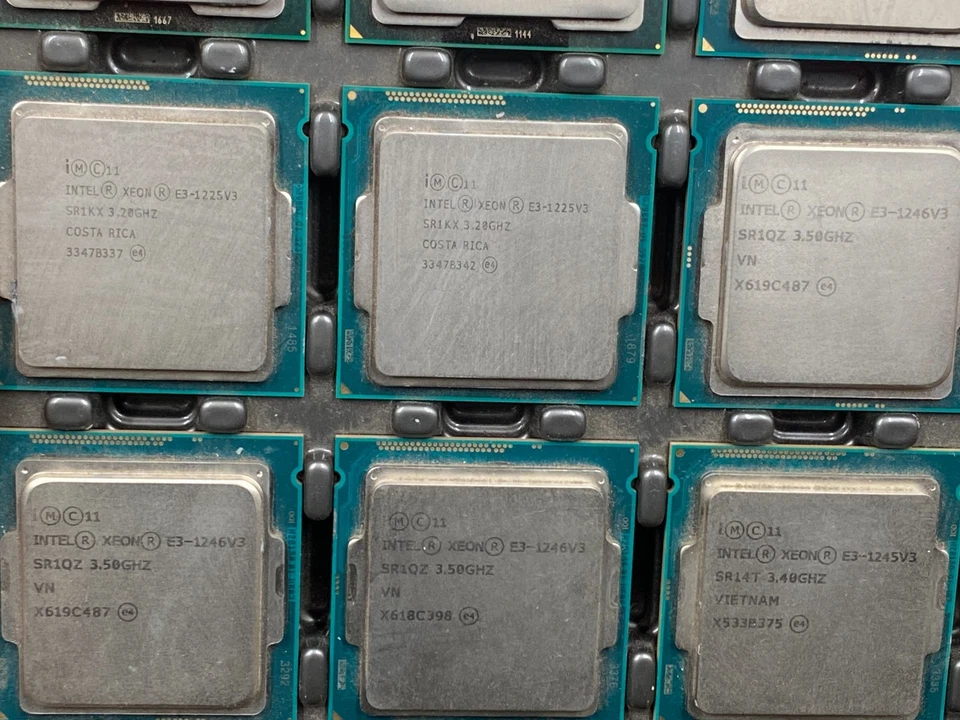 17 LOT MIXED INTEL XEON E3-1220V6, 1225, 1230V2, 1230, 1225V3, 1246V3, 1245V3 - Image 4 of 4