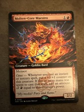 MTG Molten-Core Maestro NM (Extended Art) Secrets of Strixhaven Reg. Rare 0335
