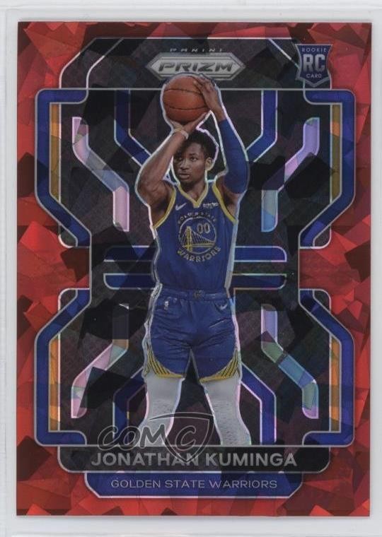 2021-22 Panini Prizm Red Ice Prizm Jonathan Kuminga #307 18jt