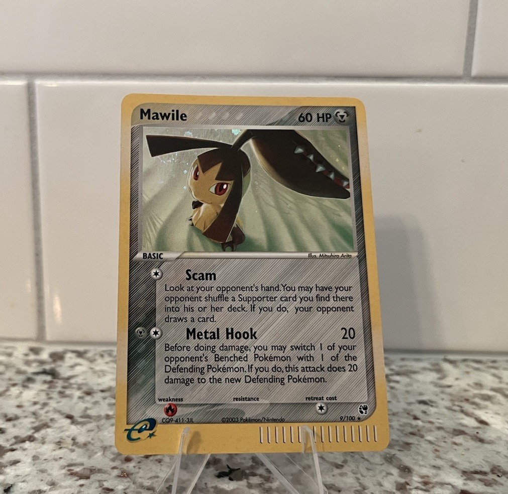 Pokémon Mawile 9/100 EX Sandstorm Holo Rare Swirl NM