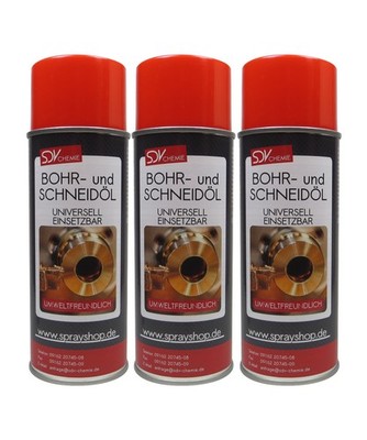 Bohr und Schneidöl Spray 3x 400ml  Bohröl  Schmiermittel  Gewindeschneidöl 