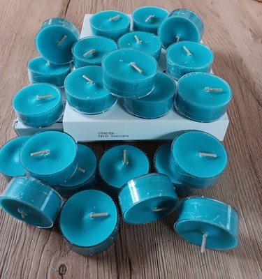 Partylite 24 Teelichter  DUFT '' SALTY SEASCAPE '' Meersalz Zitrus Moschus NEU OVP