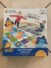 Learning Resources STEM Let's Go Code Activity Set 50 Pieces Design Code Go