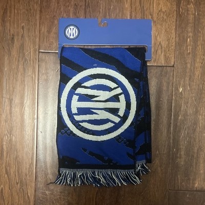 Inter Milan Officially Licensed Soccer Scarf Blue Black White ''INTER''