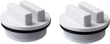 ATIE 1.5" Threaded Pool Spa Return Line Winterizing Plug & Filter Drain White 
