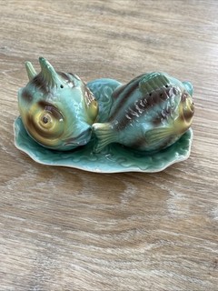 Art Deco Fish Salt and Pepper Condiment Set Shorter & Son Ltd. England