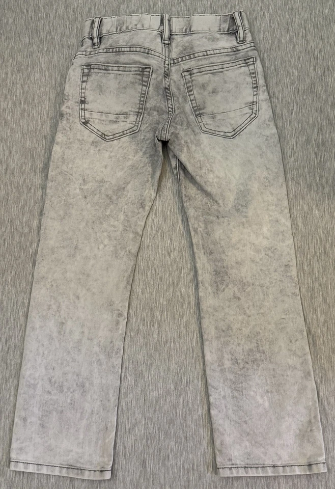 Boy's Cute Gray 5 Pocket Skinny Fit Jeans w/Adj. Waist By Gap Kids, Size 7 - Image 4 of 4