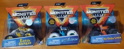 Spin Master Monster Jam - Trainer Trucks Chase - 2019 - Lot of 3