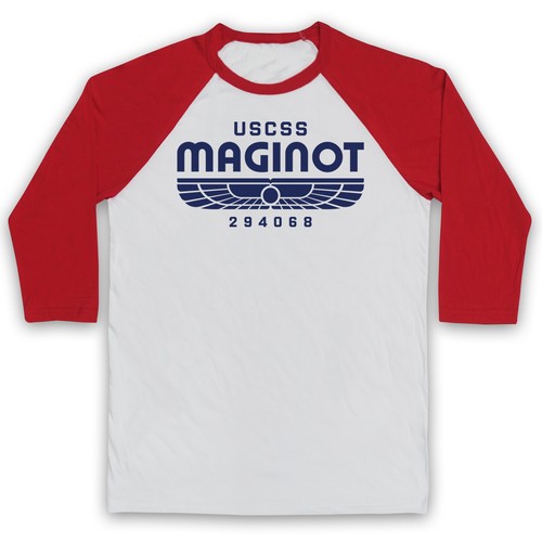 Maginot Alien Space Ship USCSS Sci Fi Earth Adults Baseball T-Shirt Sizes - Picture 2 of 11