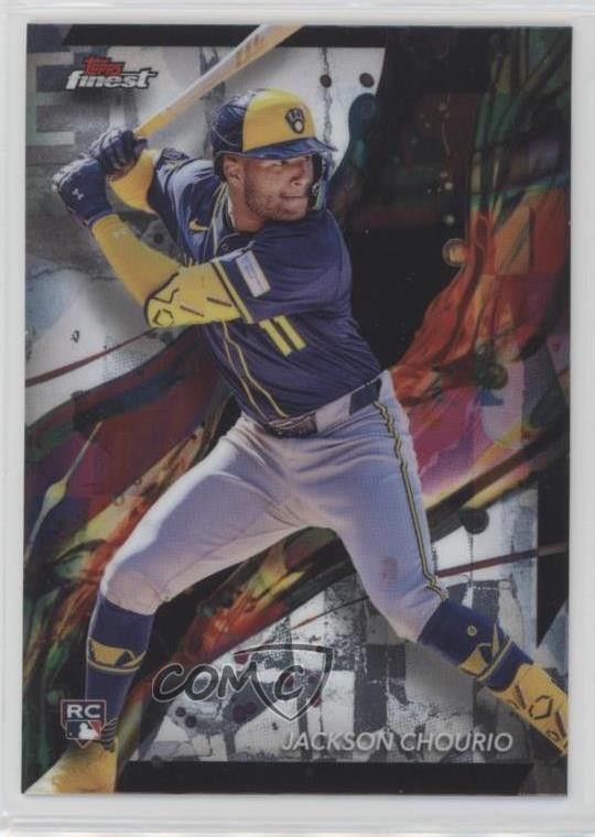 2024 Topps Finest Common Jackson Chourio #11 Rookie RC
